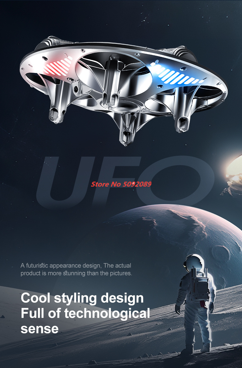 Drone Battery Smart - Intelligenter Mini-Ferngesteuerter Helikopter mit Stabilisierter Flugposition,