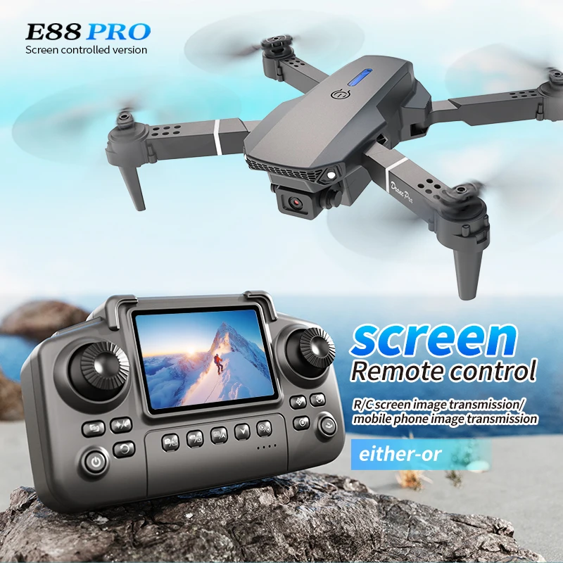 Drone Battery Case - Professionelle E88 PRO Drohne mit Bildschirm