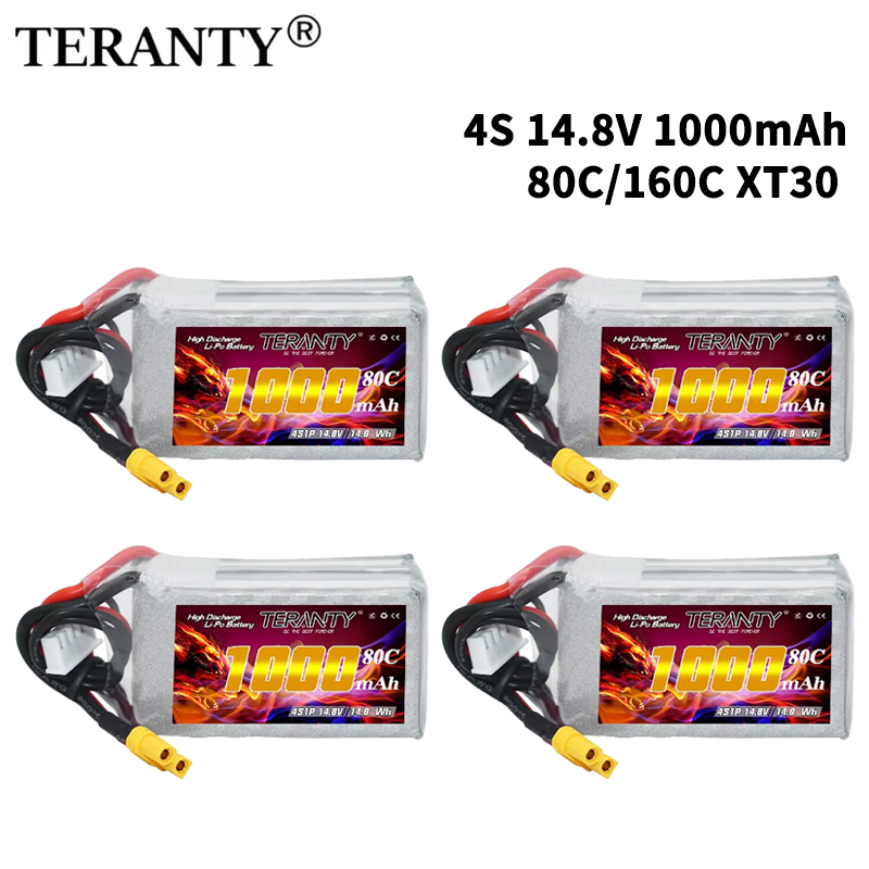 Drone Battery Connector - TERANTY 4S 1000mAh 14,8V 80C/160C Lipo-Akku