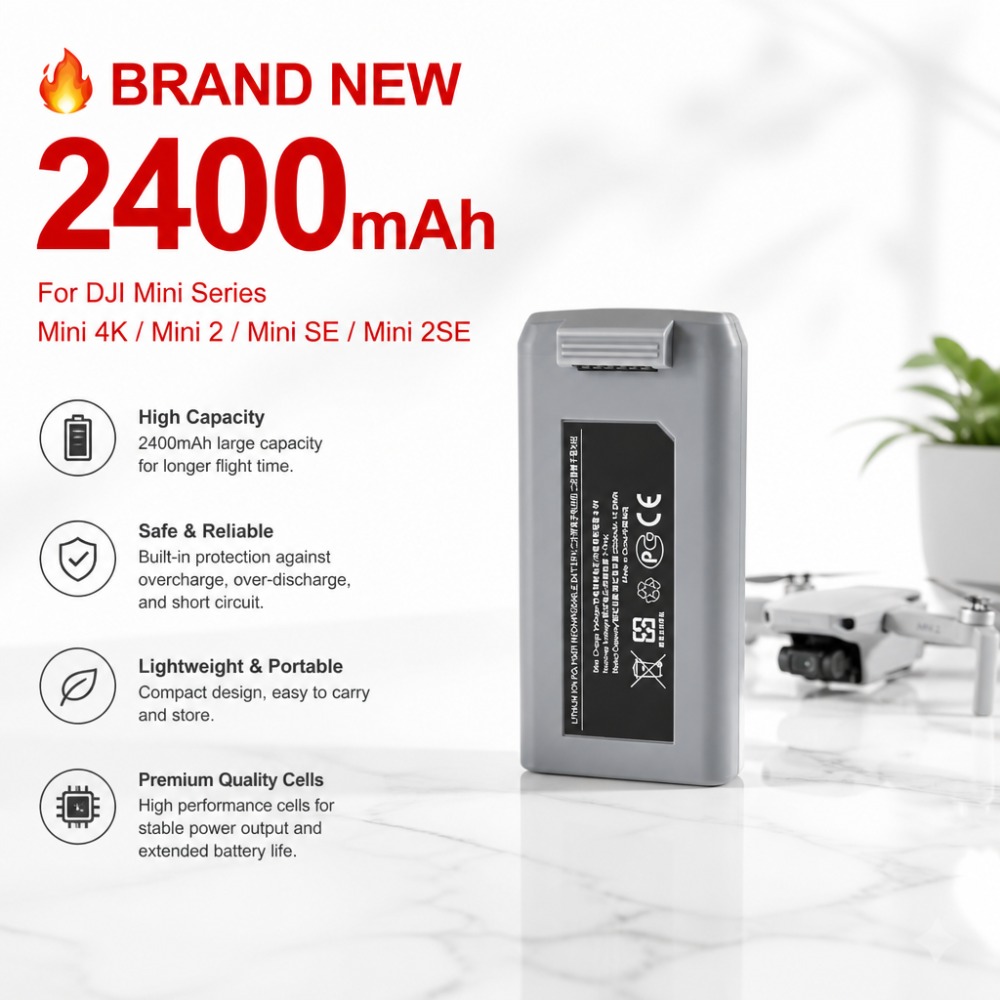 Drone Battery Smart - 2400mAh Akku für DJI Mini 4K/Mini