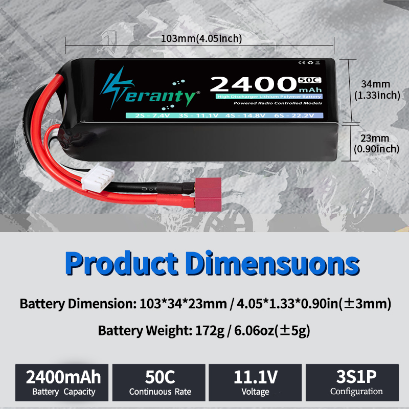 TERANTY 3S 2200/2400/2600mAh L – Drone Battery Connector Bewertung und Preis