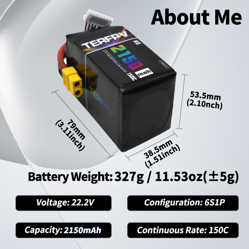 TERFPV Lipo-Akku 6S 22,2V 1300 – Drone Battery 6S Bewertung und Preis