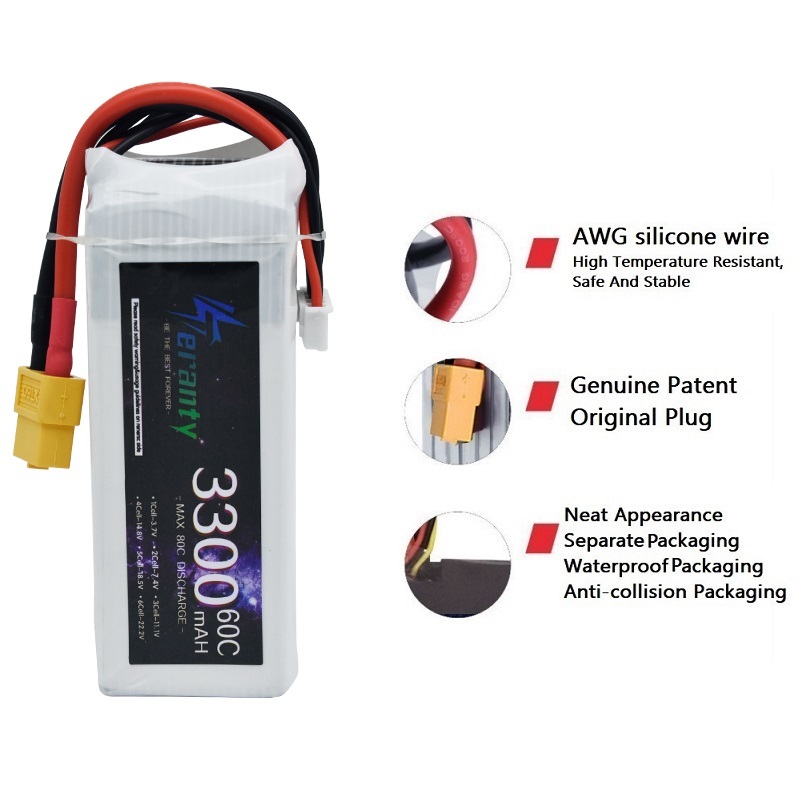 LiPo Akku 4S 3300mAh 60C 14,8V – Drone Battery Connector Bewertung und Preis