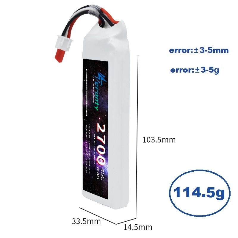 1/3PCS 2S 7,4 V Lipo Batterie  – Drone Battery Connector Bewertung und Preis