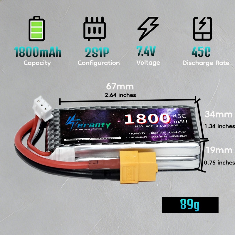 TERANTY 2S 3S 4S 1800mAh Lipo- – Drone Battery 3S Bewertung und Preis