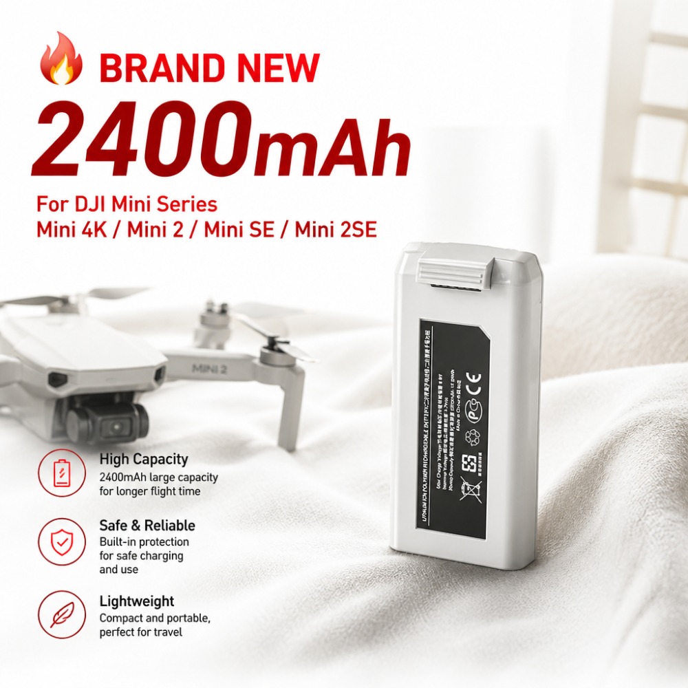2400mAh Akku für DJI Mini 4K/M – Drone Battery Smart Bewertung und Preis