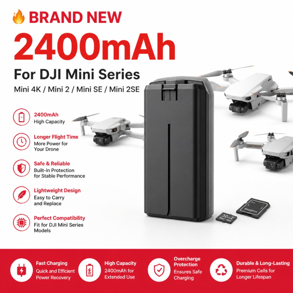 2400mAh Akku für DJI Mini 4K/M – Drone Battery Smart Bewertung und Preis
